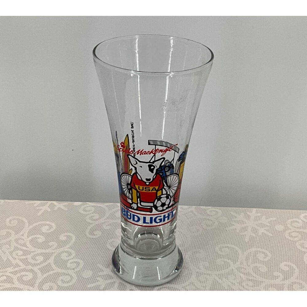 Bud Light‎ 1996 Spuds Mackenzie USA Sports Glass